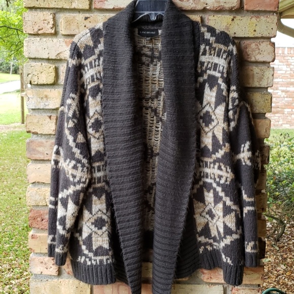 Lane Bryant Sweaters - Lane Bryant Drape-front knitted sweater